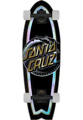 SANTA CRUZ Longboard Holo Wave Shark Cruizer 8.8 black