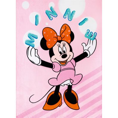 Minnie Mouse Decke Pink 130x170 cm