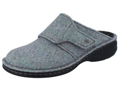 FINN Comfort Goms Damen Clogs Hausschuhe grün opal Doublafilz