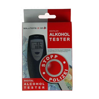 Digitaler Alkoholtester schwarz