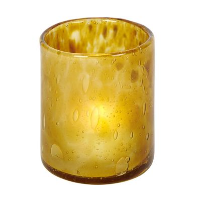 Lambert Windlicht, Glas, amber, H 9 cm, D 7,5 cm 60040696 SK