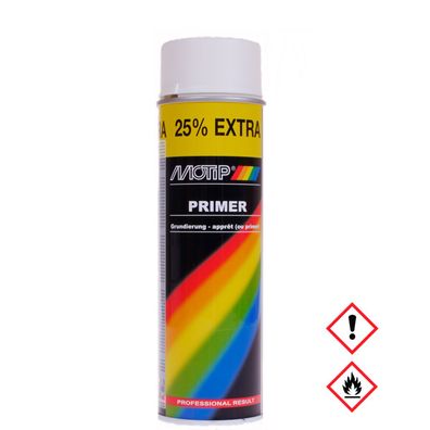 Motip Grundierung weiß Füller Haftgrund Primer Spraydose 500ml