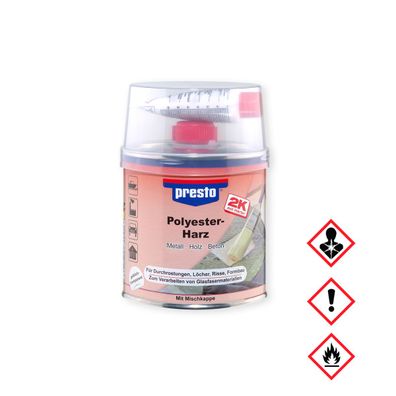 Presto Polyesterharz Einfache Verarbeitung Gute Haftung 250ml