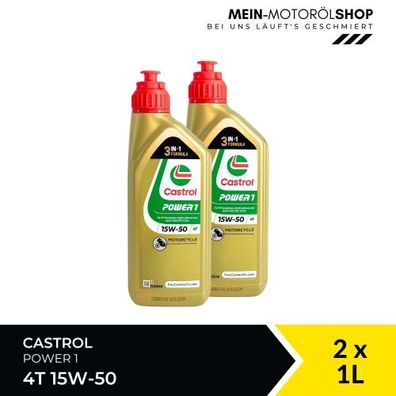 Castrol Power 1 4T 15W-50 2x1 Liter