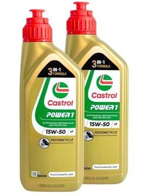 Castrol Power 1 4T 15W-50 2x1 Liter