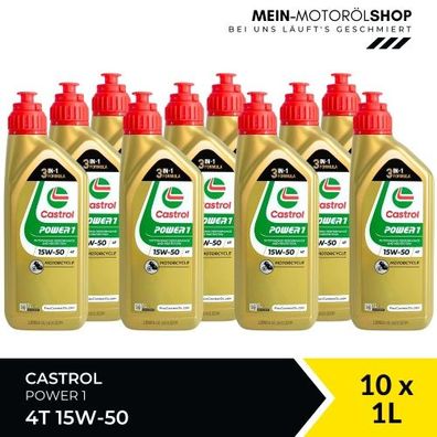 Castrol Power 1 4T 15W-50 10x1 Liter