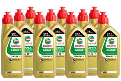 Castrol Power 1 4T 15W-50 10x1 Liter