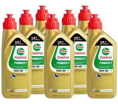 Castrol Power 1 4T 15W-50 7x1 Liter