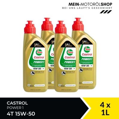 Castrol Power 1 4T 15W-50 4x1 Liter