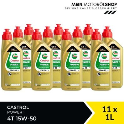 Castrol Power 1 4T 15W-50 11x1 Liter