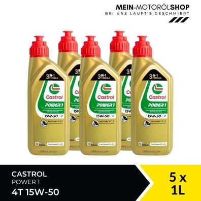 Castrol Power 1 4T 15W-50 5x1 Liter