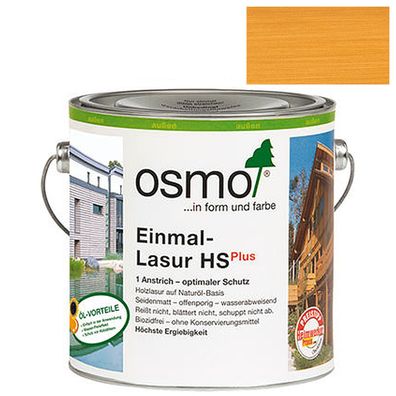 Osmo Einmal Lasur HSPlus Kiefer seidenmatt für Holzmöbel 750ml