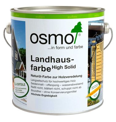 Osmo Landhausfarbe aus natürlichen Ölen in mittelbraun 2500ml