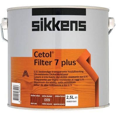 Sikkens Cetol Filter 7 Plus dunkle Eiche Streichlasur Dick 2500ml