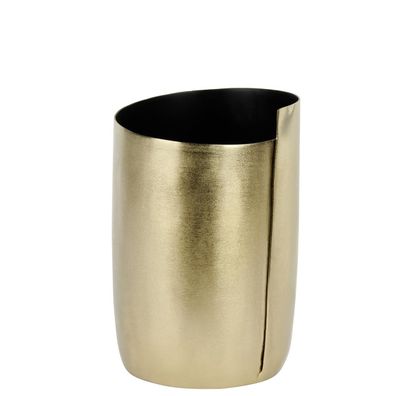 Lambert Aline Gefäß Aluminium gold antik H 25 cm D 16,5 cm 41210