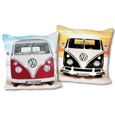 VW Volkswagen Bulli T1 Beach 40 x 40 cm Kissen passend zur Bettwäsche 089