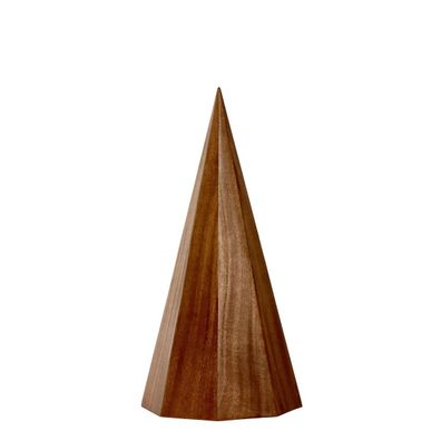 Lambert Pyramis Tannenbaum, Mangoholz, unkel gebeizt H35cm 46217