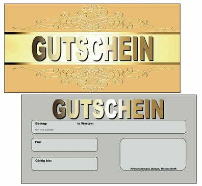 100 Geschenkgutscheine Gutscheinkarten Gutschein neutral Wellness Friseur edel GS15