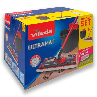 Vileda UltraMat Komplett Box Eimer Ersatzbezug Bodenwischer Wischeimer Putzeimer