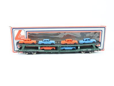 Lima H0 309054 Güterwagen Autotransportwagen beladen grün 80 021-3 DB