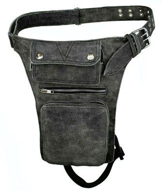 Motorrad Leder Beintasche Bikertasche Echt Leder Tasche Custom Vintage Tasche Braun