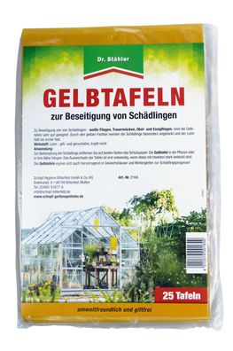 DR. Stähler Gelbtafeln Großpackung, 25 Stück