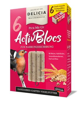 DELICIA® Pick-Me-Up Aktivblocs, 6 Stück