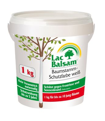 ETISSO® LacBalsam Baumstamm-Schutzfarbe weiß, 1 kg