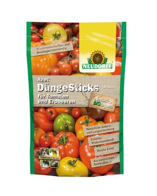 Neudorff Azet® DüngeSticks für Tomaten und Erdbeeren, 40 Sticks