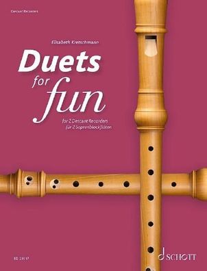 Duets for fun: Descant Recorder. 2 Sopran-Blockflöten. Spielpartitur, Elisa