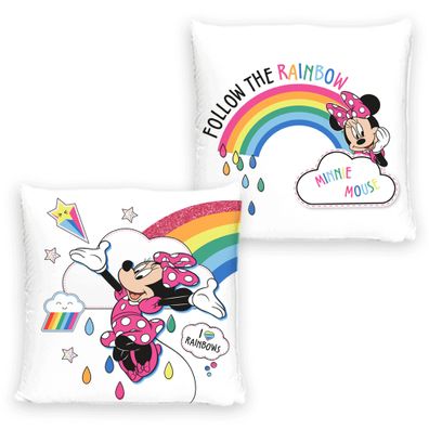 Minnie Mouse Kissen Rainbow 40x40 cm