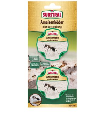 SUBSTRAL® Ameisen-Köder plus Nestwirkung, 2 Dosen