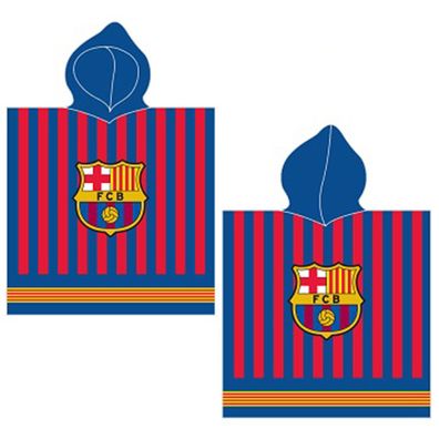 FC Barcelona Kinder Kapuzen Bade-Poncho 60x120 cm