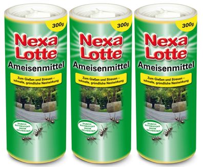 3 x NEXA LOTTE® Ameisenmittel, 300 g