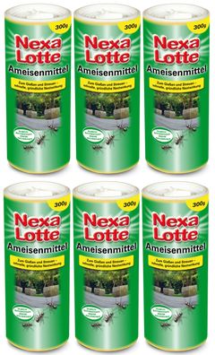 6 x NEXA LOTTE® Ameisenmittel, 300 g