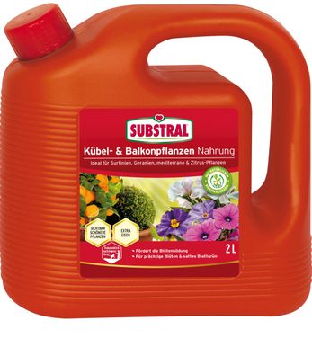 SUBSTRAL® Kübel- und Balkonpflanzen Nahrung, 2 Liter