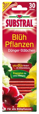 SUBSTRAL® Blühpflanzen Dünger-Stäbchen, 30 Stück