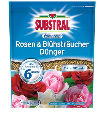 SUBSTRAL® Osmocote Rosen & Blühsträucher Dünger, 1,5 kg