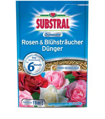 SUBSTRAL® Osmocote Rosen & Blühsträucher Dünger, 750 g