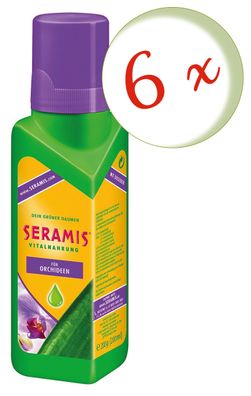 6 x SERAMIS® Vitalnahrung für Orchideen, 200 ml