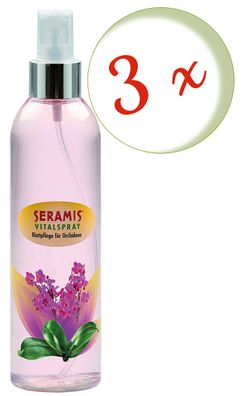 3 x SERAMIS® Vitalspray Blattpflege für Orchideen, 250 ml