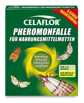 SUBSTRAL® Celaflor® Pheromon-Falle für Nahrungsmittelmotten, 3 Stück