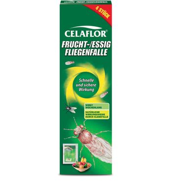 SUBSTRAL® Celaflor® Frucht-/Essigfliegenfalle, 4 Stück