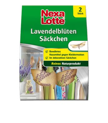 NEXA LOTTE® Lavendelblüten Säckchen, 2 Beutel