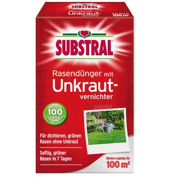 SUBSTRAL® Rasendünger mit Unkrautvernichter, 2 kg