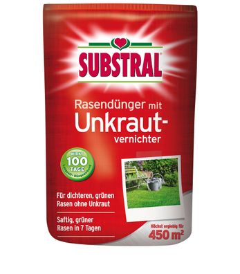 SUBSTRAL® Rasendünger mit Unkrautvernichter, 9 kg