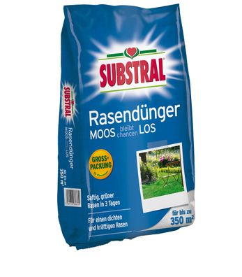 SUBSTRAL® Rasendünger Moos bleibt chancenLOS, 10,5 kg