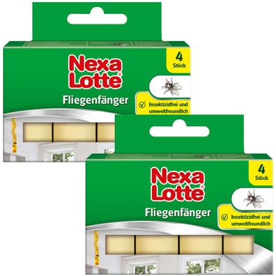 2 x NEXA LOTTE® Fliegenfänger, 4 Stück