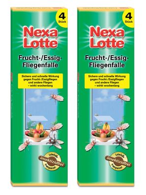 2 x NEXA LOTTE® Fliegenfalle, 4 Stück