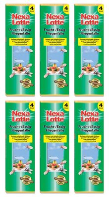 6 x NEXA LOTTE® Fliegenfalle, 4 Stück